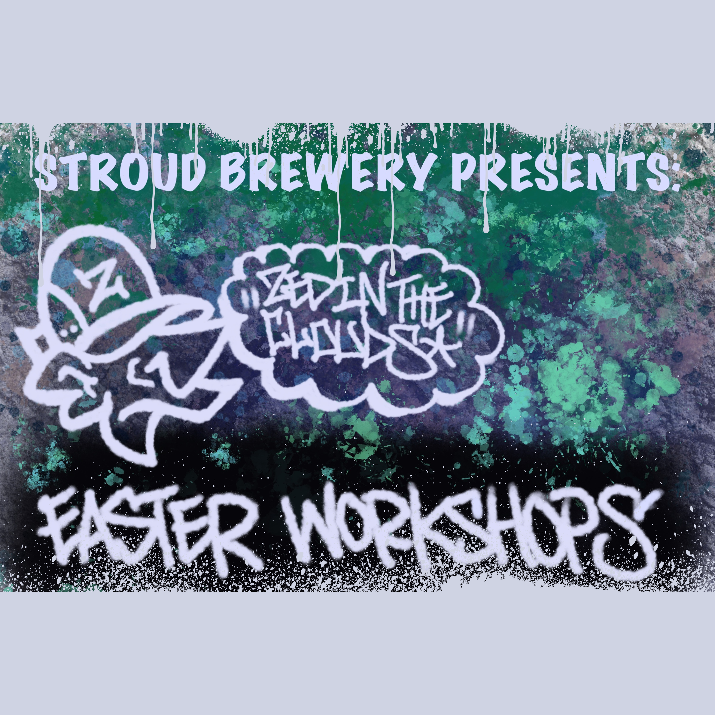 Zed in the clouds Easter graffiti workshop - under 12s