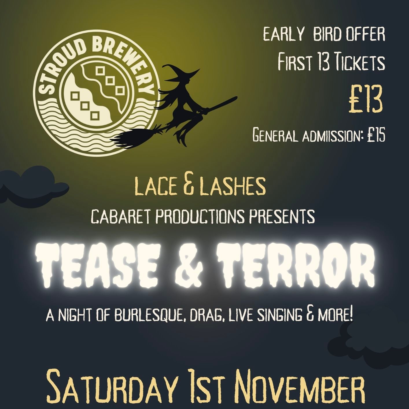 Lace & Lashes Presents: Tease & Terror - 1 Nov 2025