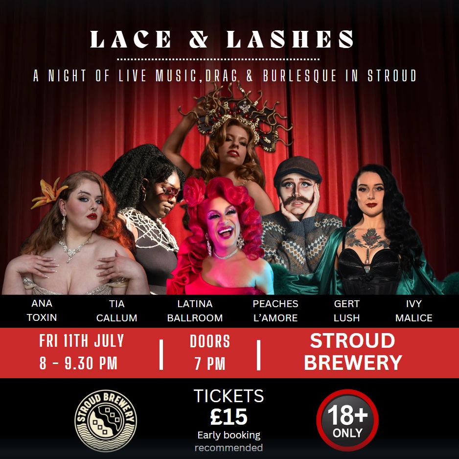 SOLD OUT! Lace and Lashes: A Night Of Live Music, Drag & Burlesque - 11 Jul 2025