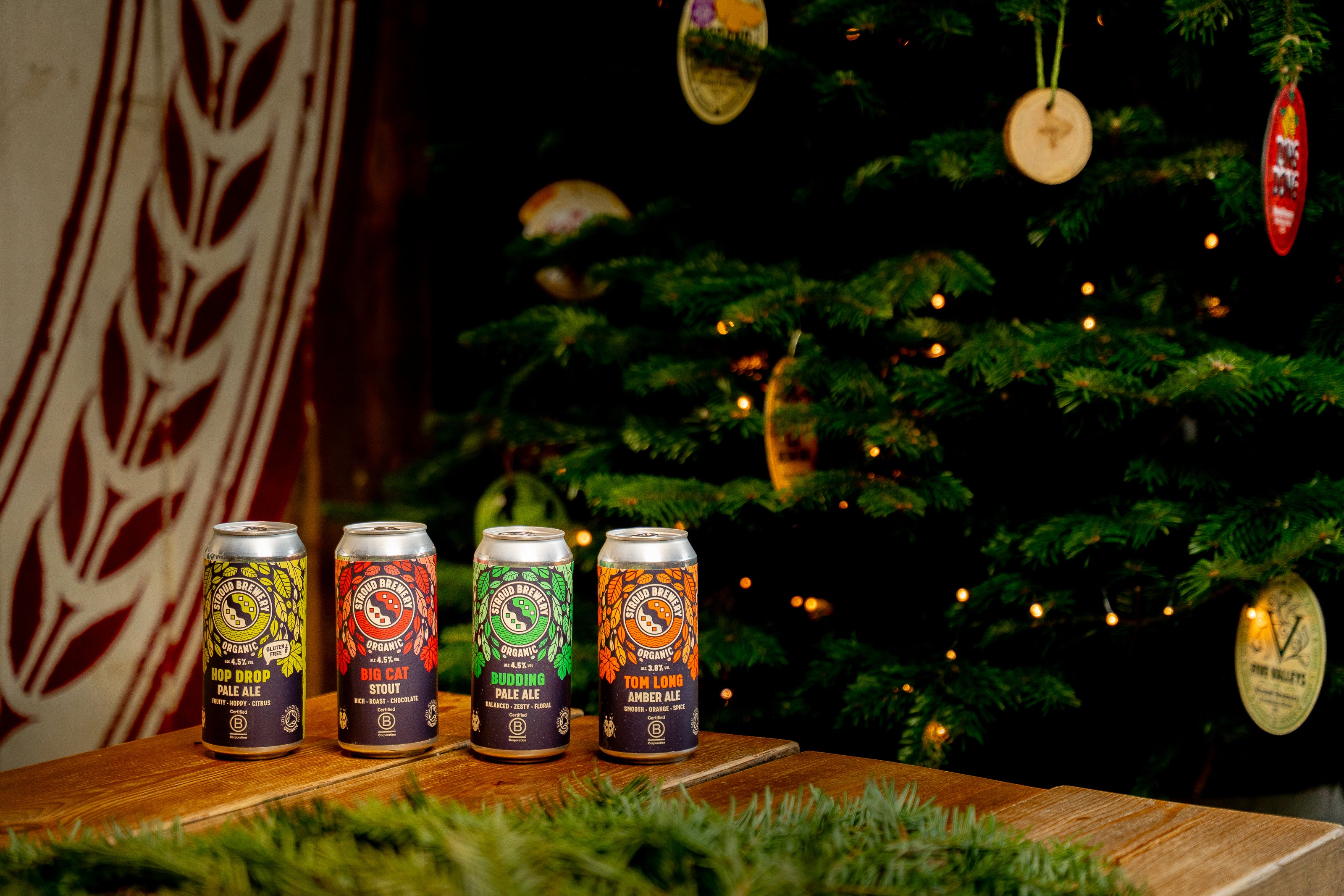 CHRISTMAS SELECTION OF BEER CANS